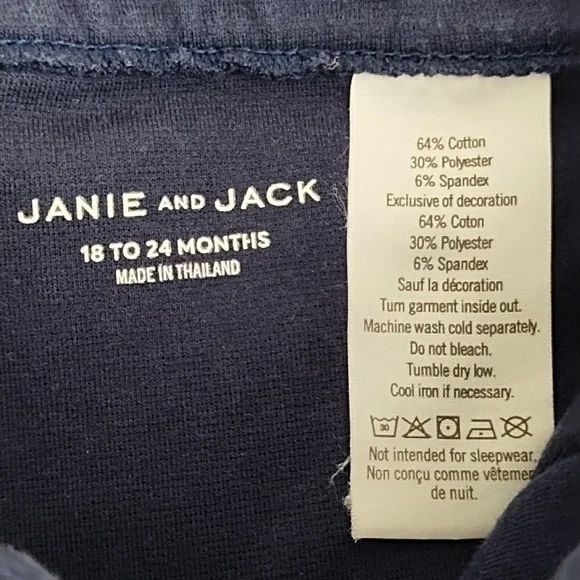 Janie And Jack Pants Set Of 2 Green Blue White Plaid Navy Girls 18 - 24 Months - Picture 10 of 10